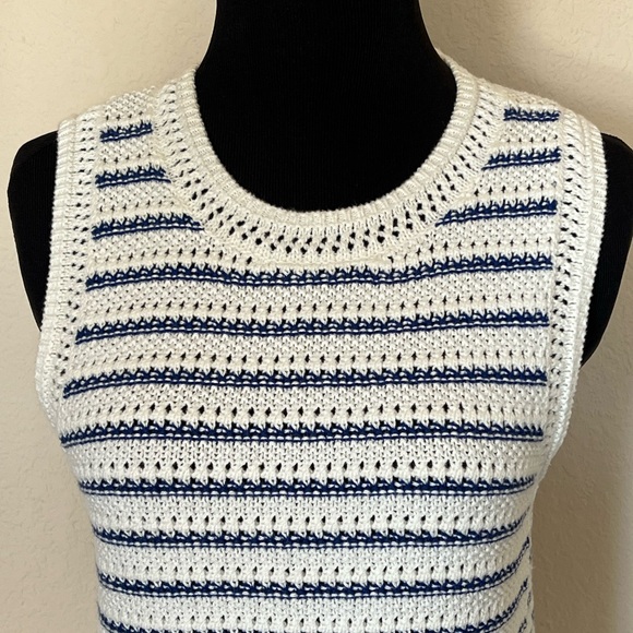 J. Crew Navy and White Striped Tank Top - Picture 4 of 12